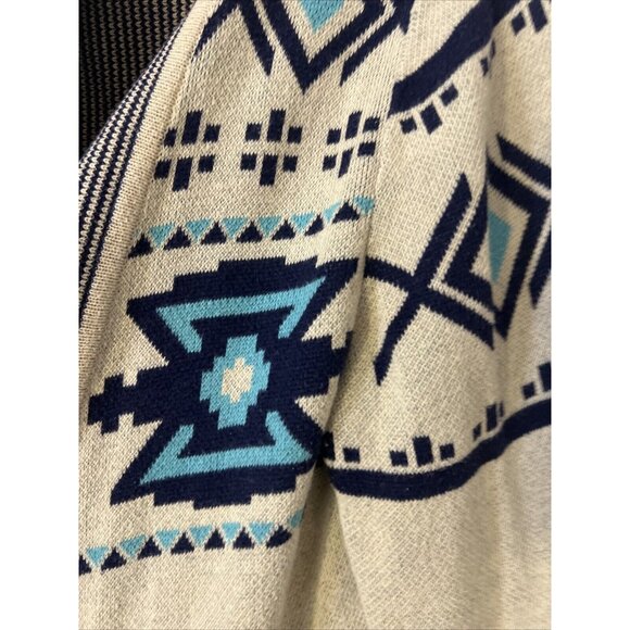 Anthropologie Between Me You Women's Medium Cardigan Sweater Southwestern Aztec - Picture 3 of 10